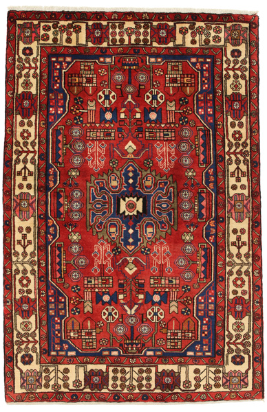 Nahavand - Hamadan Персийски връзван килим 206x135