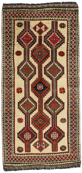 Yalameh - Qashqai Персийски връзван килим 225x113