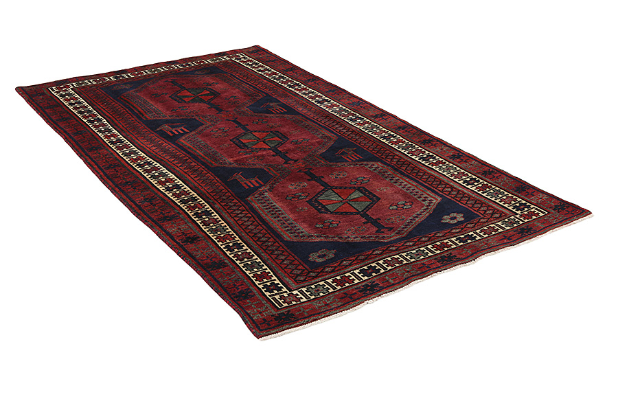 Afshar - Sirjan Персийски връзван килим 236x135 - Снимка 1