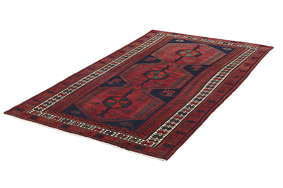 Afshar - Sirjan Персийски връзван килим 236x135 - Снимка 2