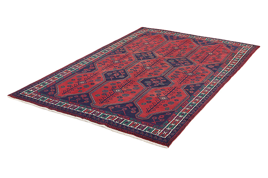 Afshar - Sirjan Персийски връзван килим 236x157 - Снимка 2