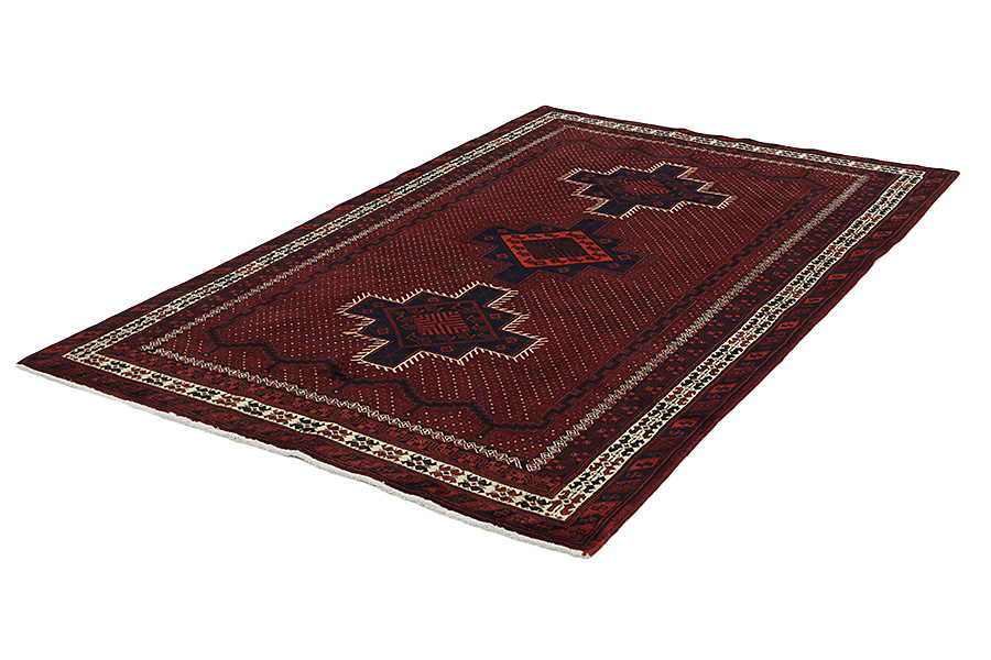 Afshar - Sirjan Персийски връзван килим 258x156 - Снимка 2