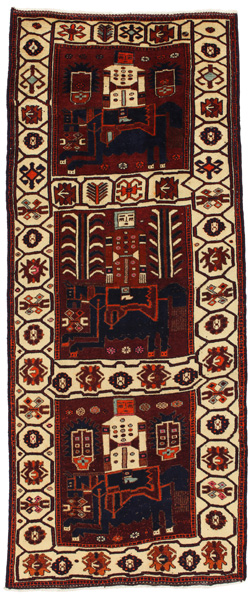 Bakhtiari - Lori Персийски връзван килим 359x146