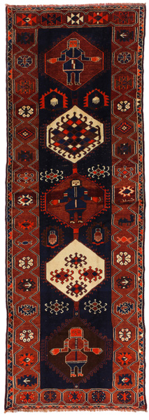 Bakhtiari - Qashqai Персийски връзван килим 443x154