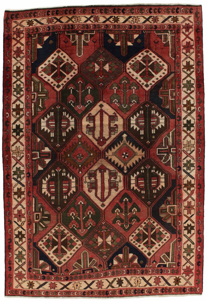 Bakhtiari Персийски връзван килим 230x158