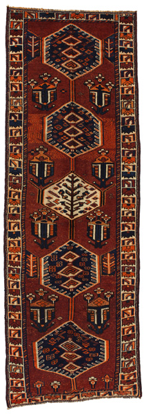 Bakhtiari - Qashqai Персийски връзван килим 357x121