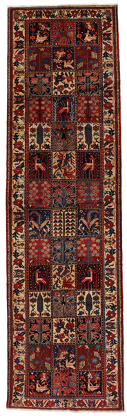 Bakhtiari Персийски връзван килим 402x114