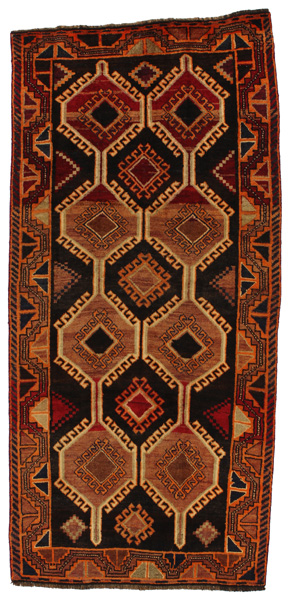 Yalameh - Qashqai Персийски връзван килим 291x133