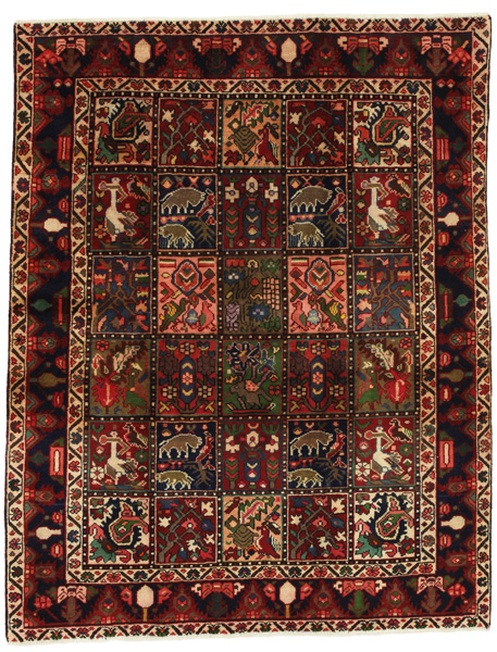 Bakhtiari Персийски връзван килим 198x155
