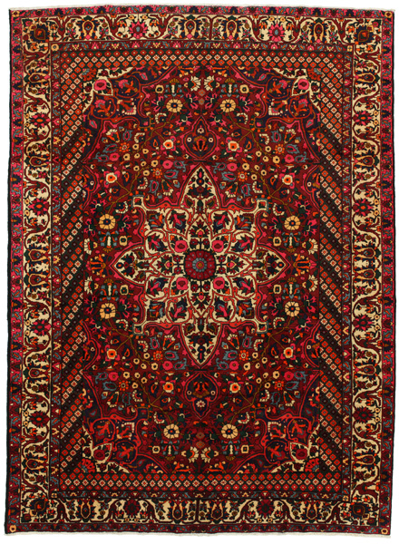 Bakhtiari Персийски връзван килим 383x284