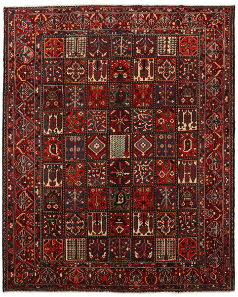 Bakhtiari Персийски връзван килим 396x328