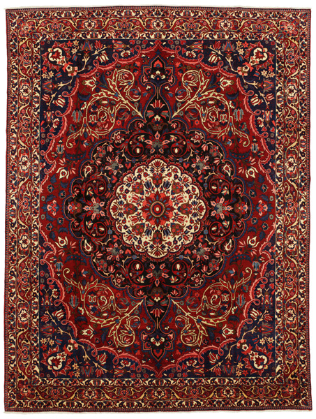 Bakhtiari Персийски връзван килим 400x303