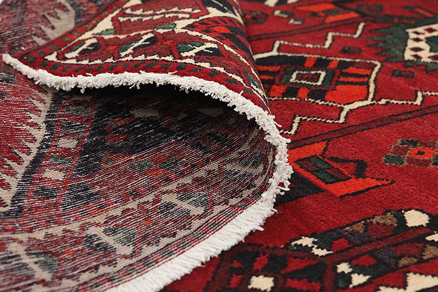 Zanjan - Hamadan Персийски връзван килим 215x154 - Снимка 4