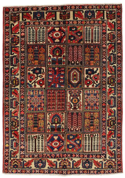 Bakhtiari Персийски връзван килим 208x148