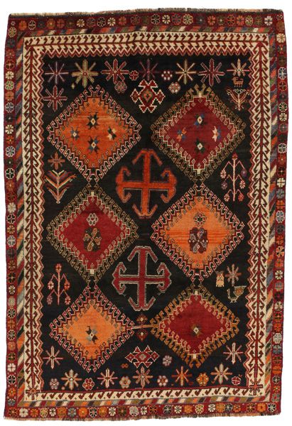 Yalameh - Qashqai Персийски връзван килим 233x160