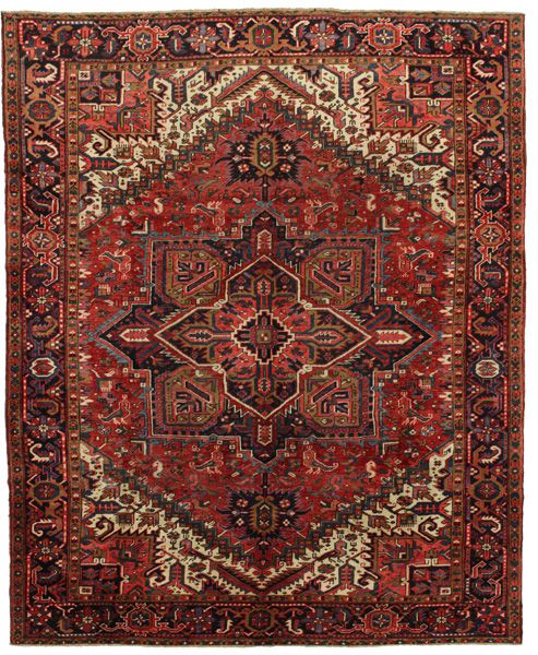 Heriz - Antique Персийски връзван килим 344x280