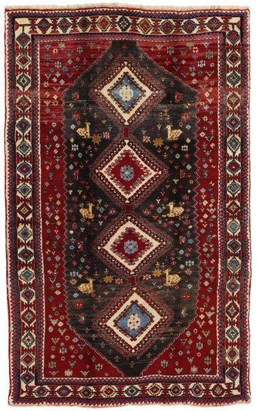 Qashqai Персийски връзван килим 246x150