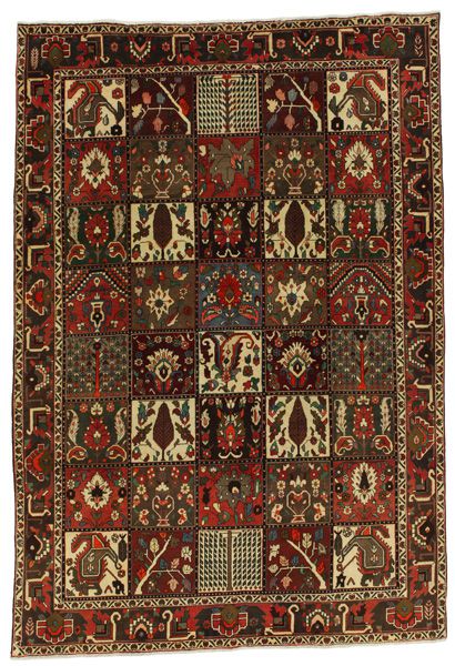 Bakhtiari - old Персийски връзван килим 298x203
