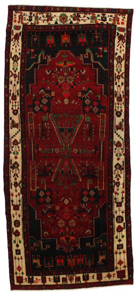 Tuyserkan - Hamadan Персийски връзван килим 327x146