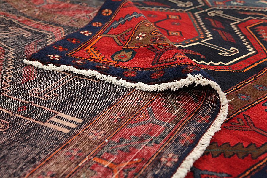 Enjelas - Hamadan Персийски връзван килим 350x150 - Снимка 4