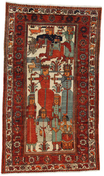 Bakhtiari Персийски връзван килим 233x138