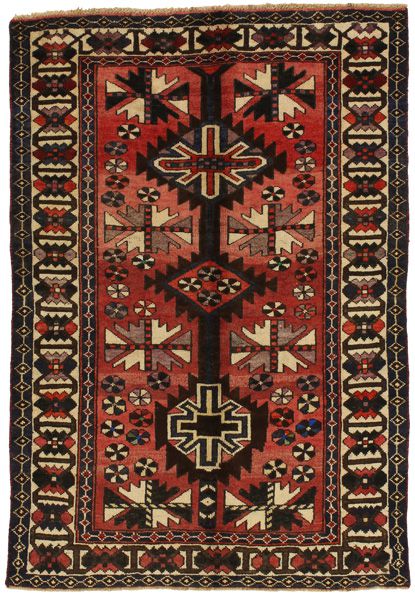 Lori - Qashqai Персийски връзван килим 208x142