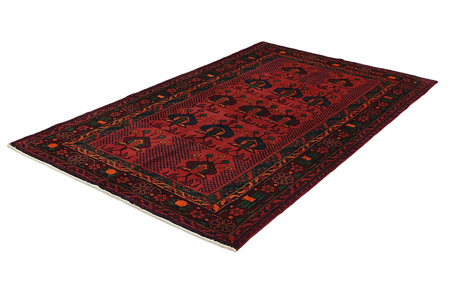 Afshar - Sirjan Персийски връзван килим 235x144 - Снимка 2