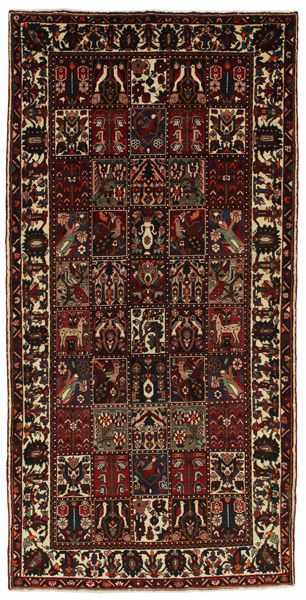 Bakhtiari Персийски връзван килим 313x156