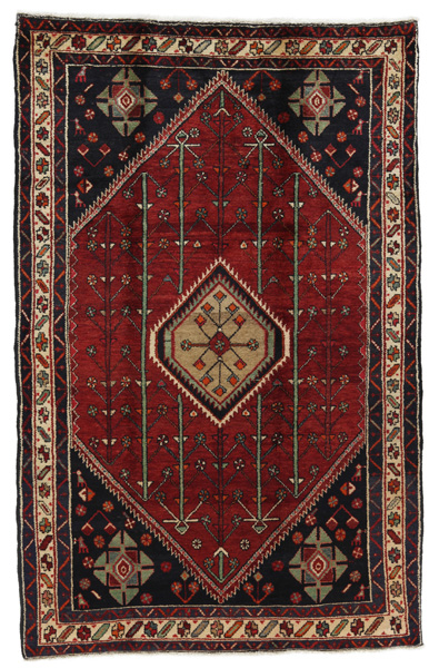 Qashqai Персийски връзван килим 217x140