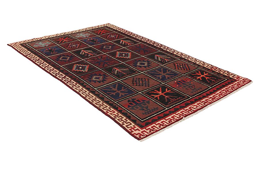 Bakhtiari - Lori Персийски връзван килим 242x152 - Снимка 1