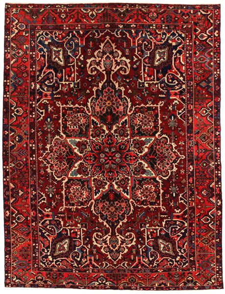 Bakhtiari Персийски връзван килим 390x298