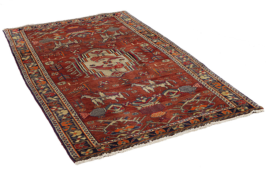 Lori - Gabbeh Персийски връзван килим 225x129 - Снимка 1