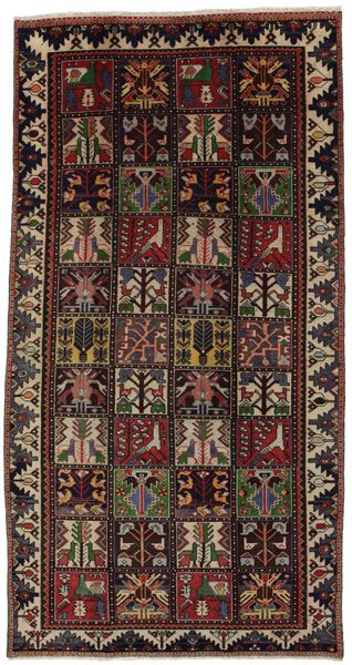 Bakhtiari Персийски връзван килим 277x145
