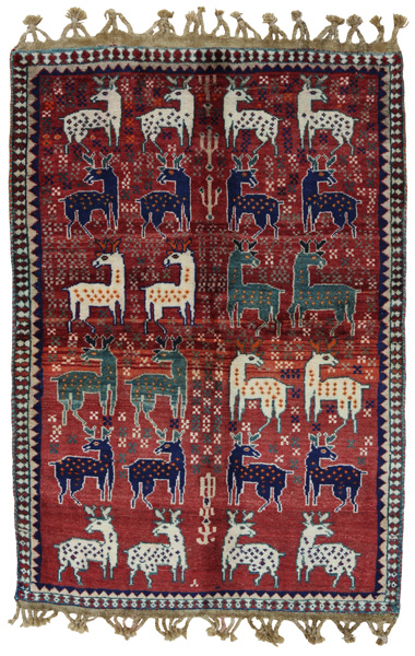 Gabbeh - Qashqai Персийски връзван килим 166x115