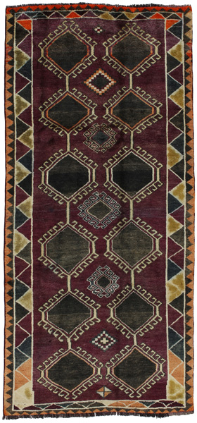 Gabbeh - Qashqai Персийски връзван килим 265x123