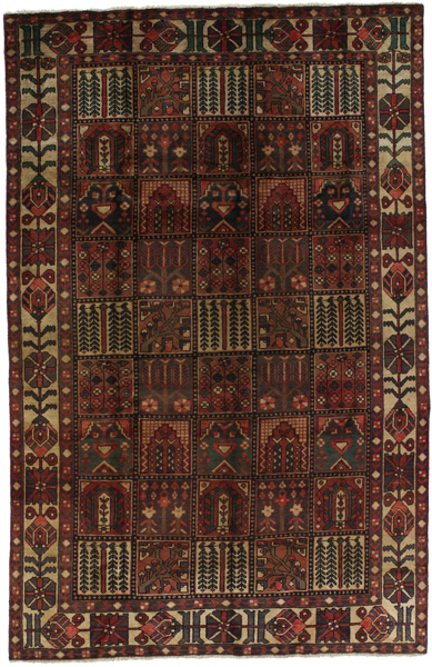 Bakhtiari Персийски връзван килим 310x200