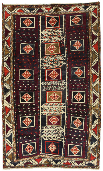 Gabbeh - Qashqai Персийски връзван килим 225x134