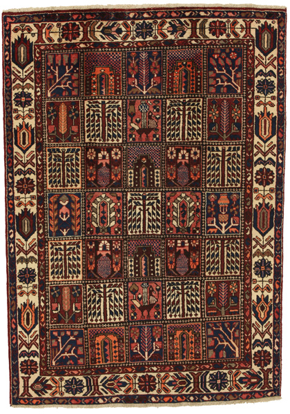 Bakhtiari Персийски връзван килим 205x145