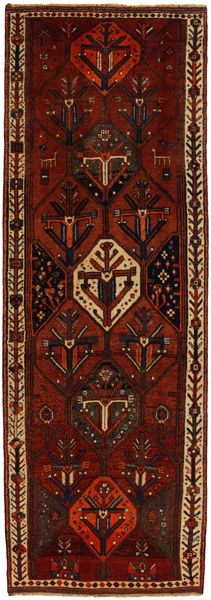 Bakhtiari - Qashqai Персийски връзван килим 431x146