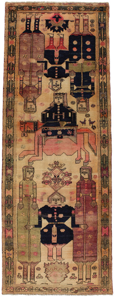 Bakhtiari - Lori Персийски връзван килим 345x127