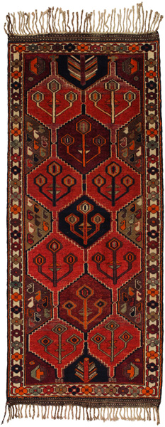Bakhtiari - Qashqai Персийски връзван килим 334x138