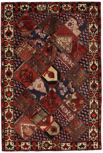 Patchwork Персийски връзван килим 254x171