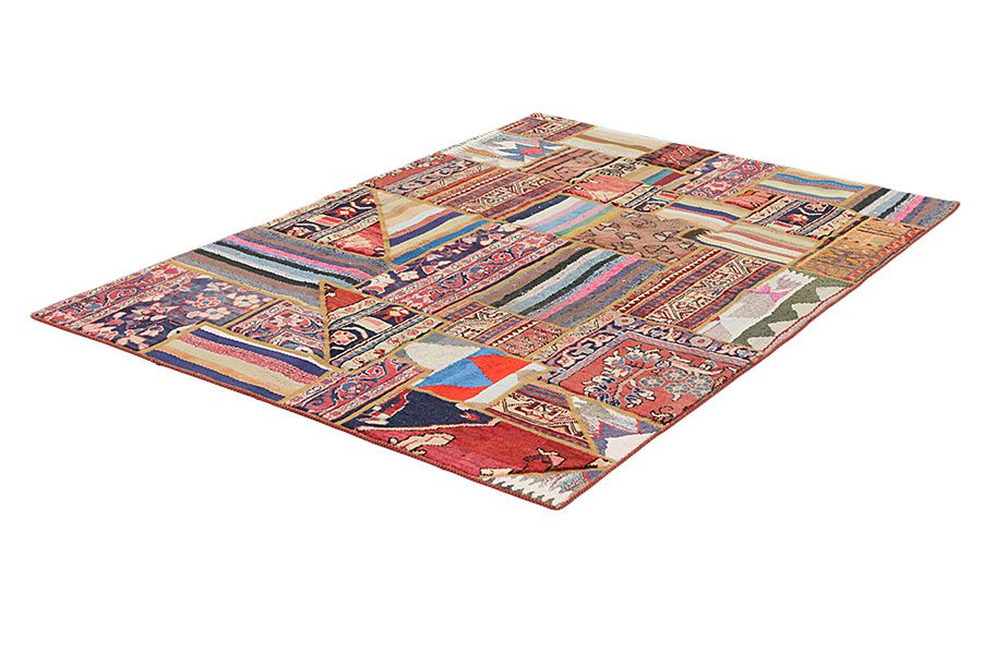 Patchwork Персийски връзван килим 209x149 - Снимка 2