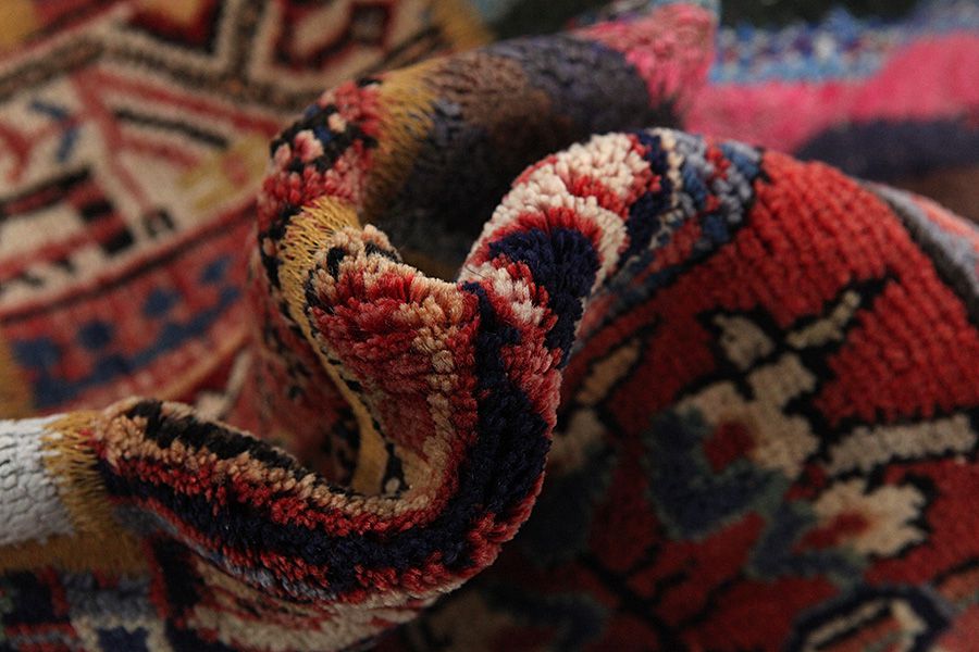 Patchwork Персийски връзван килим 209x149 - Снимка 5