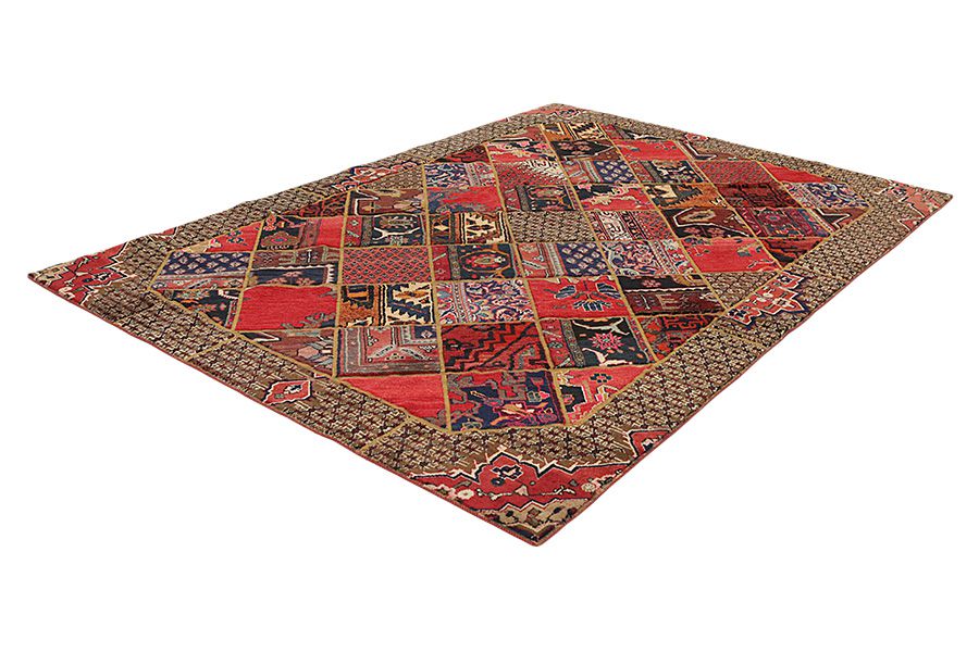 Patchwork Персийски връзван килим 300x213 - Снимка 2