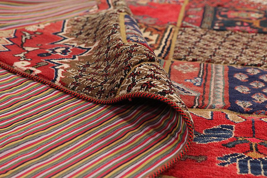 Patchwork Персийски връзван килим 300x213 - Снимка 3