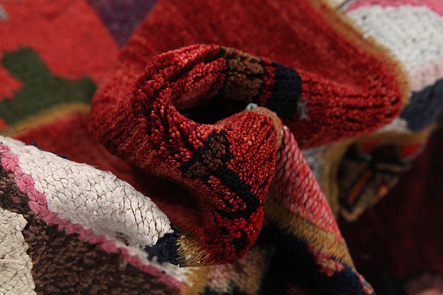 Patchwork Персийски връзван килим 216x148 - Снимка 4