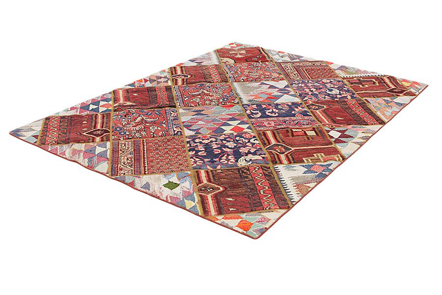 Patchwork Персийски връзван килим 242x180 - Снимка 2