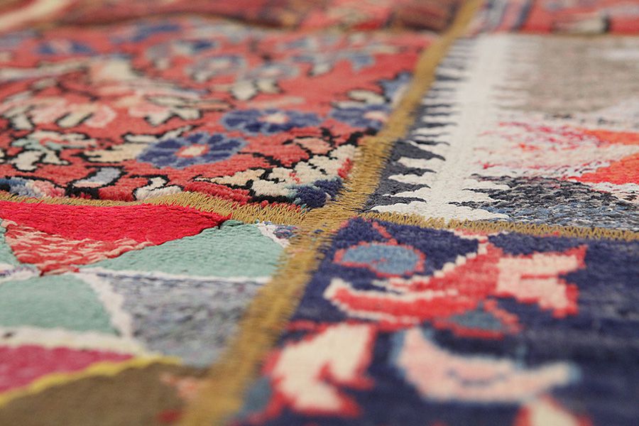 Patchwork Персийски връзван килим 242x180 - Снимка 7