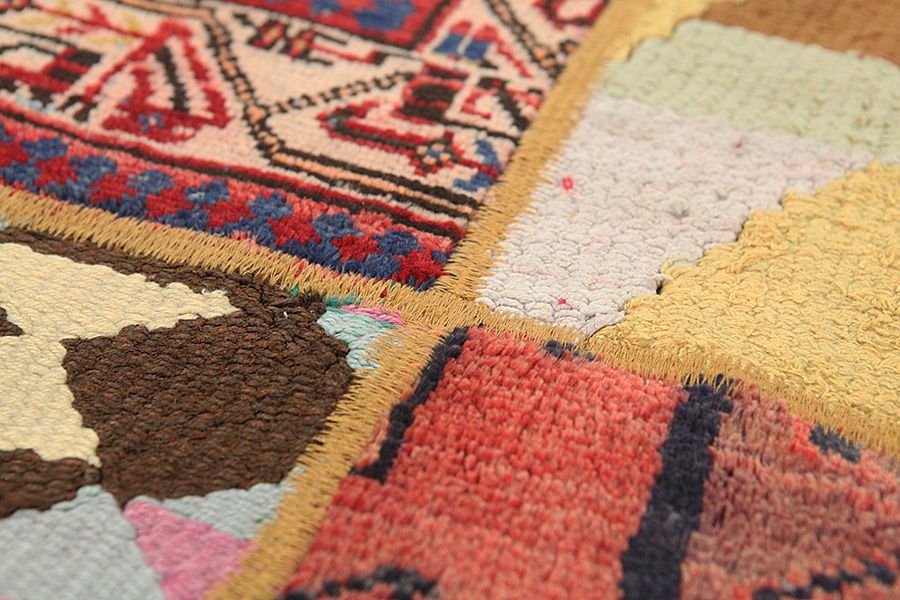 Patchwork Персийски връзван килим 205x157 - Снимка 7